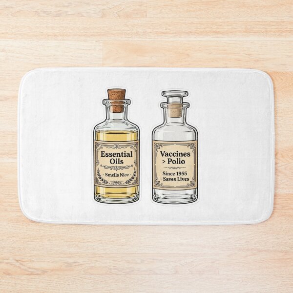 Item preview, Vaccines Beat Polio - Essential Oils Smell Nice designed and sold by Dead Scientists Society .