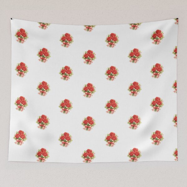 Item preview, Cute Red Rose Bouquet Sticker | Romantic Valentine's Roses | Kawaii Floral | Transparent PNG designed and sold by Ishratparween11.