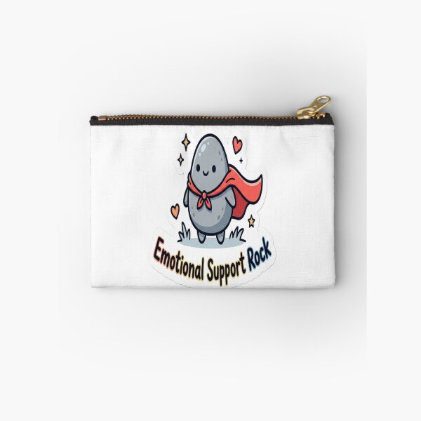 Item preview, Emotional Support Rock Sticker | Cute Kawaii Rock with Red Cape designed and sold by AdityaShop18.