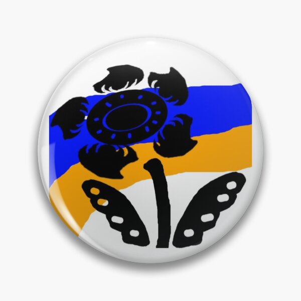 Item preview, Sunflower with a blue and yellow ribbon  designed and sold by Dniprianka.