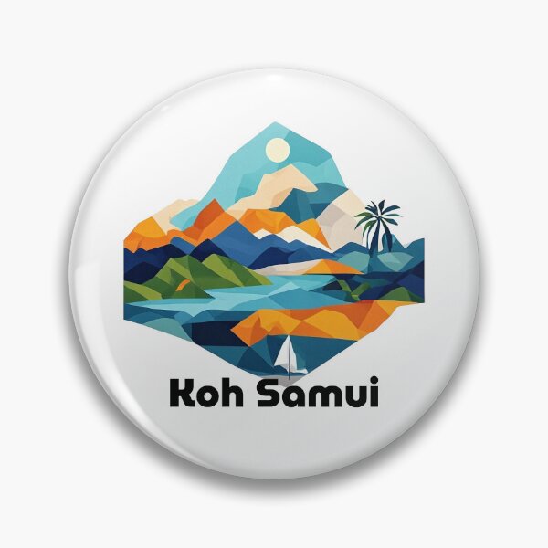 Item preview, Koh Samui Thailand - Abstract Tropical Island Beach Art designed and sold by OzzFrequency.