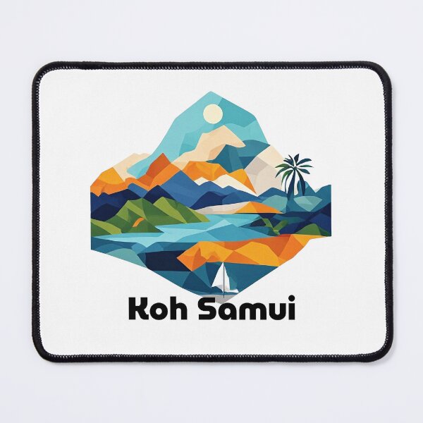 Item preview, Koh Samui Thailand - Abstract Tropical Island Beach Art designed and sold by OzzFrequency.