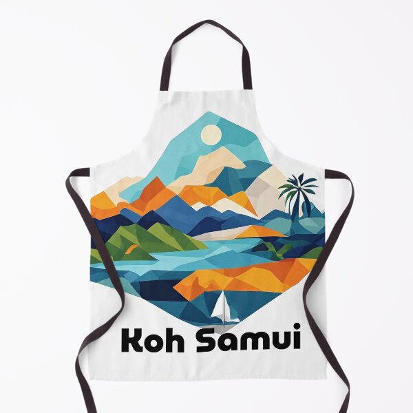 Item preview, Koh Samui Thailand - Abstract Tropical Island Beach Art designed and sold by OzzFrequency.