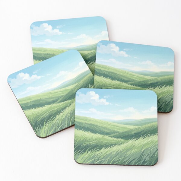 Item preview, Green Rolling Hills and Serene Blue Sky designed and sold by Neural Dream.