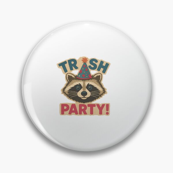 Item preview, Funny Party Raccoon in Birthday Hat – Trash Party Design designed and sold by Kolibra.