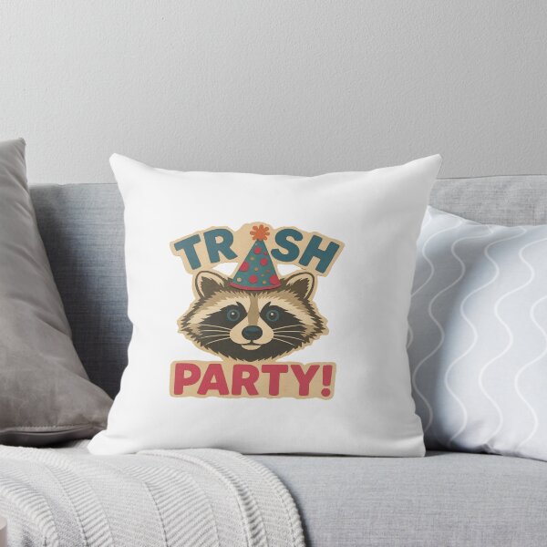 Item preview, Funny Party Raccoon in Birthday Hat – Trash Party Design designed and sold by Kolibra.