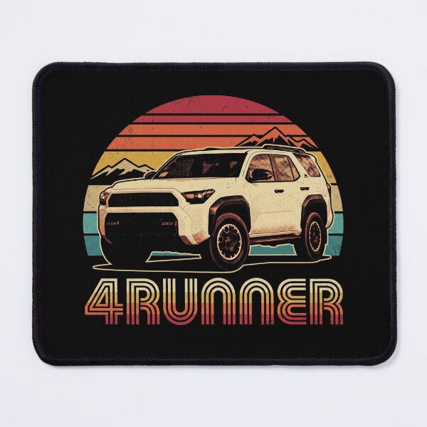 Item preview, Retro Style 6th Gen 4Runner Retro Sunset Mountain Offroad [Black Shirt Only] designed and sold by Off-Road-Zone.
