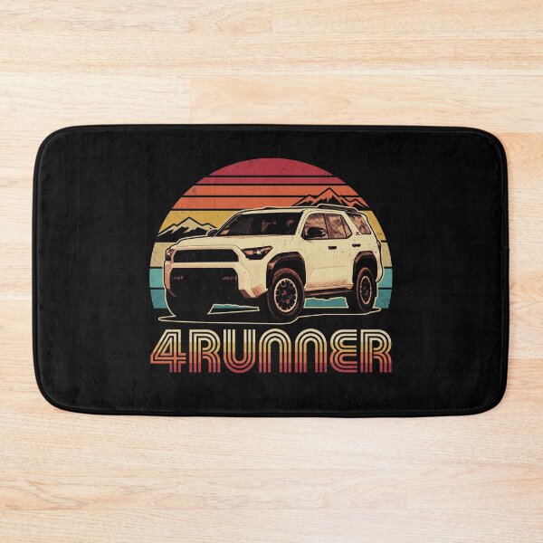 Item preview, Retro Style 6th Gen 4Runner Retro Sunset Mountain Offroad [Black Shirt Only] designed and sold by Off-Road-Zone.