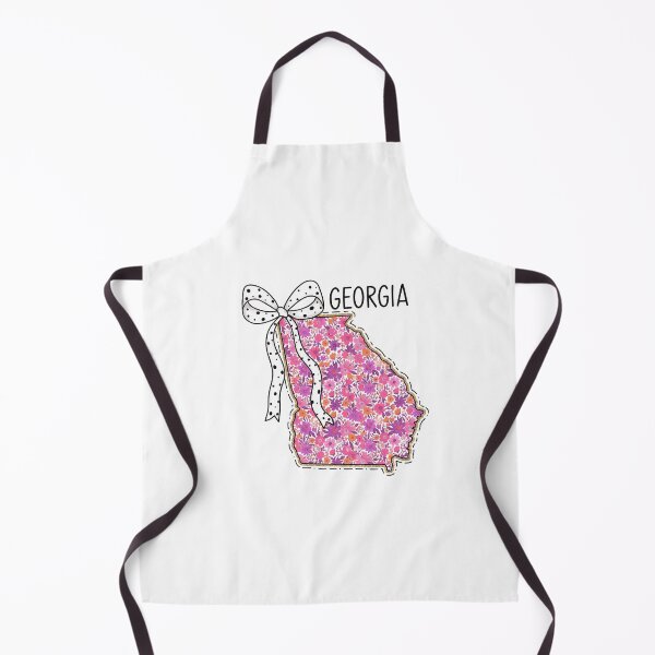 Item preview, Cute Georgia Floral Map Graphic Coquette Bow Design designed and sold by Paper Drip.