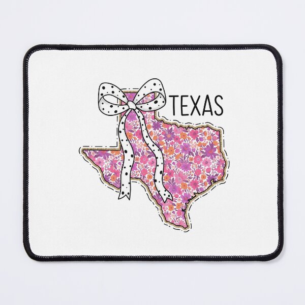 Item preview, Cute Texas Floral Map Graphic Coquette Bow Design designed and sold by Paper Drip.