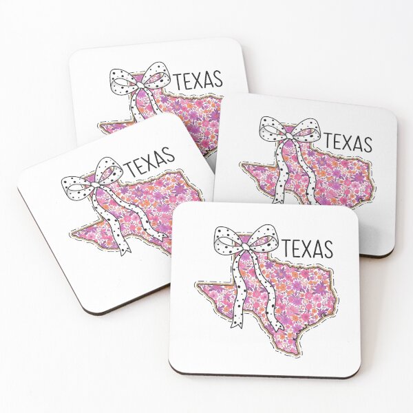 Item preview, Cute Texas Floral Map Graphic Coquette Bow Design designed and sold by Paper Drip.