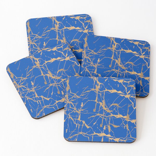 Item preview, Gold and Blue Splatter designed and sold by MayaCordalia.