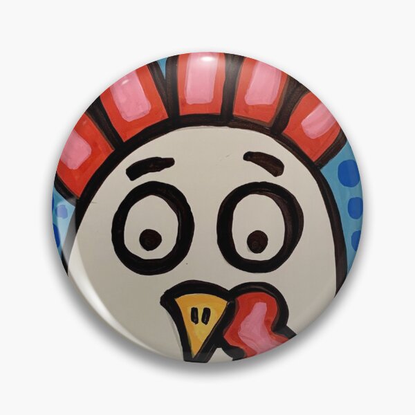 Item preview, Chicken Head with Dots designed and sold by GemmasGems.
