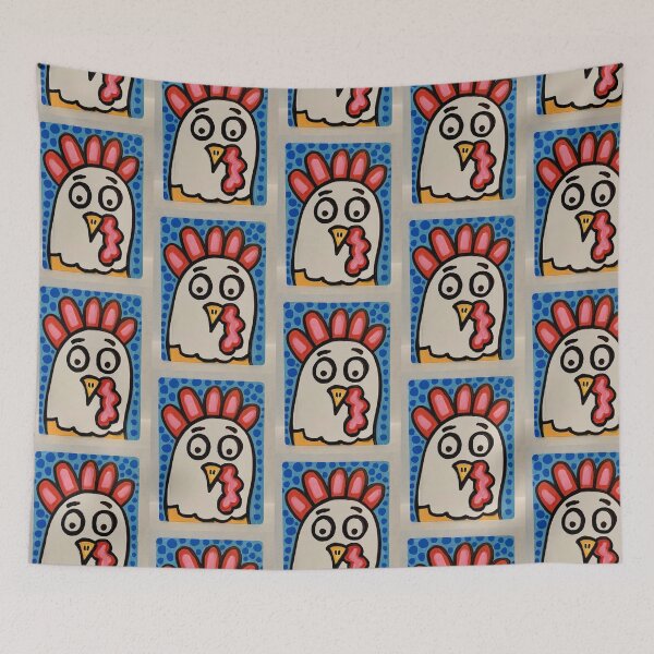 Item preview, Chicken Head with Dots designed and sold by GemmasGems.