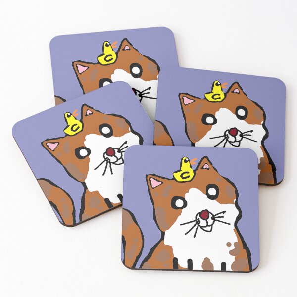 Item preview, Cute Cat With Duck Friend designed and sold by ColinPadeRE.