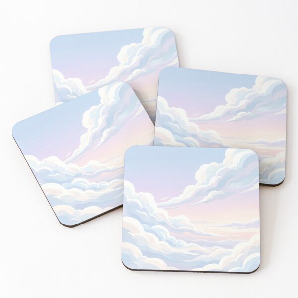 Item preview, Fluffy Pastel Clouds in Dreamy Sky designed and sold by Neural Dream.