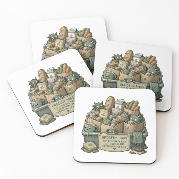 Item preview, The Scroll of Sustenance: Supermarket Raid | Gamified ADHD Grocery Sticker designed and sold by PixelQuestDaily.