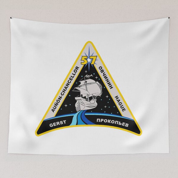 Item preview, Expedition 57 Mission 3rd (no Tikhonov) Emblem designed and sold by Nikki SpaceStuffPlus.