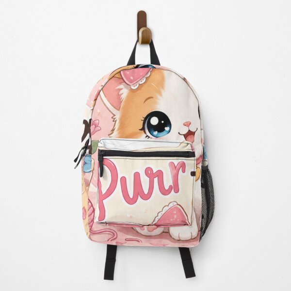 Item preview, Cute Kawaii Cat Sticker | Purr-fect Baby Kitty with Blue Eyes designed and sold by Snikdha.