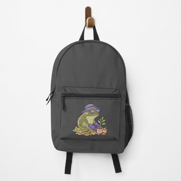 Item preview, Frog Cute Cottagecore Planting a Flower  designed and sold by LeshanArt.