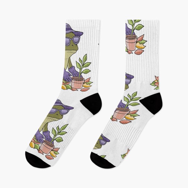 Item preview, Frog Cute Cottagecore Planting a Flower  designed and sold by LeshanArt.