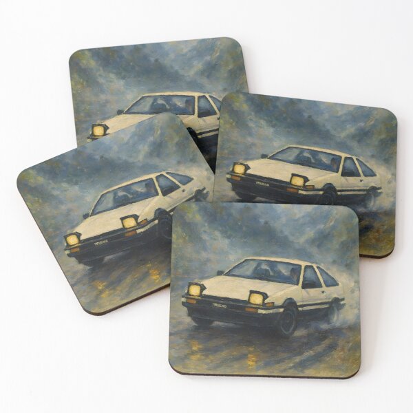 Item preview, Drift King AE86 Retro - Oil Painting designed and sold by Dhenin Studio.