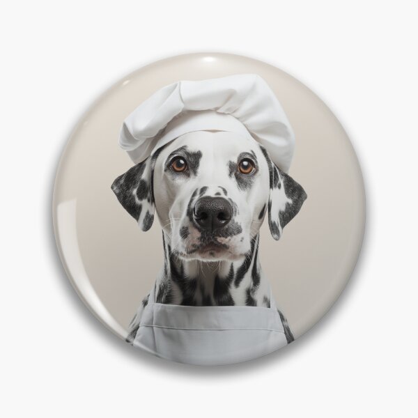 Item preview, Funny Dalmatian Dog Chef Realistic Animal Cooking Humor Art designed and sold by LazyOwlStore.