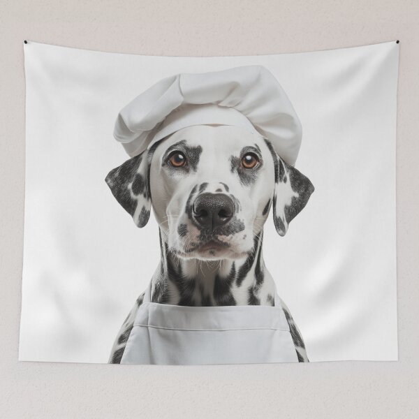 Item preview, Funny Dalmatian Dog Chef Realistic Animal Cooking Humor Art designed and sold by LazyOwlStore.