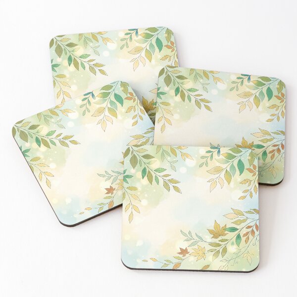 Item preview, Soft Green Leaves and Botanical Border designed and sold by Neural Dream.