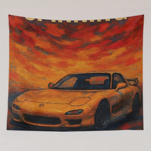 Item preview, Forever Spinning RX7 - Abstract Canvas Art designed and sold by Dhenin Studio.