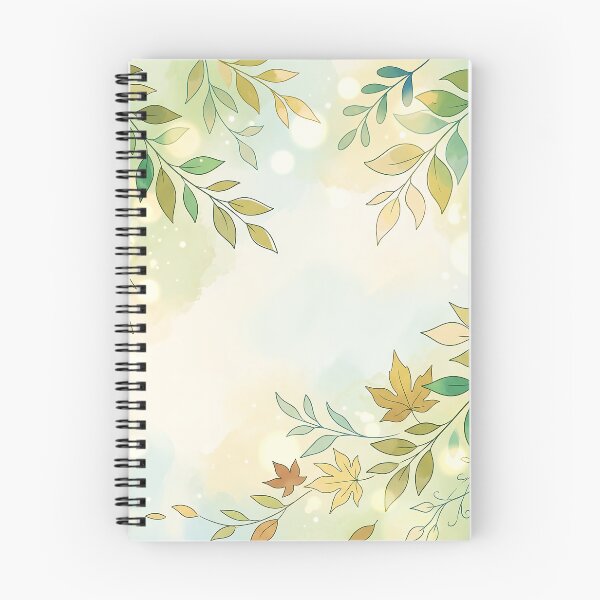 Aperçu de l'œuvre Feuilles vert tendre et bordure botanique créée et vendue par Neural Dream.