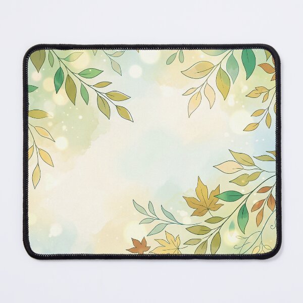 Item preview, Soft Green Leaves and Botanical Border designed and sold by Neural Dream.