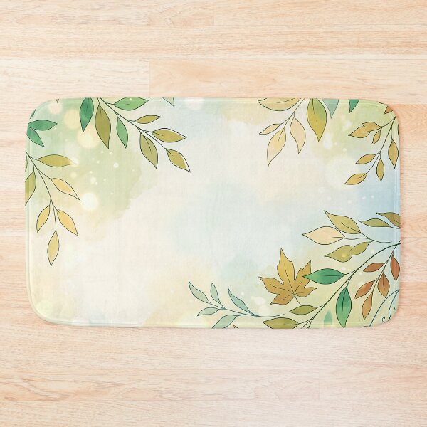 Item preview, Soft Green Leaves and Botanical Border designed and sold by Neural Dream.