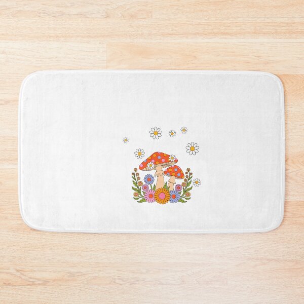 Item preview, Cute Floral Mushroom Cottagecore | Colorful Retro Mushroom with Daisy Flowers designed and sold by Sowaninongtdu.