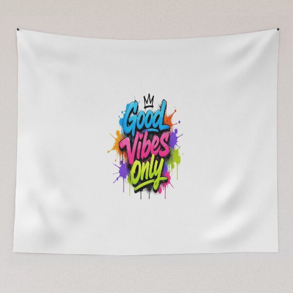 Item preview, Good Vibes Only Graffiti Typography designed and sold by Fable-Fit.