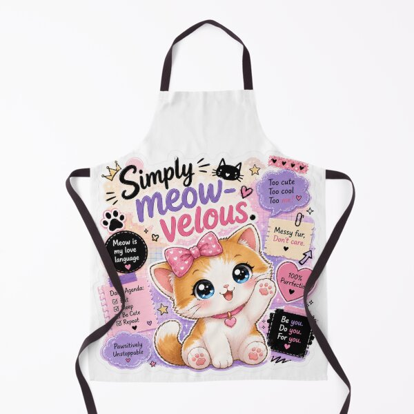 Item preview, Simply Meow-velous Cat Sticker | Cute Kawaii Gen Z Kitten designed and sold by Snikdha.