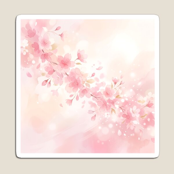 Item preview, Pink Cherry Blossoms in Soft Style designed and sold by Neural Dream.