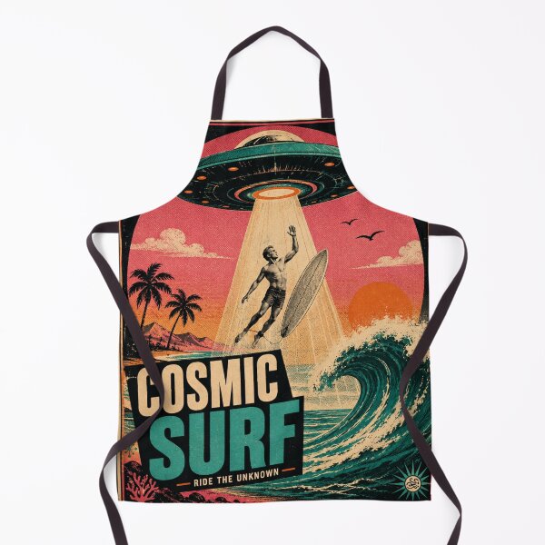 Item preview, Cosmic Surf – Retro UFO Vintage Surf Poster designed and sold by zumerdiego.