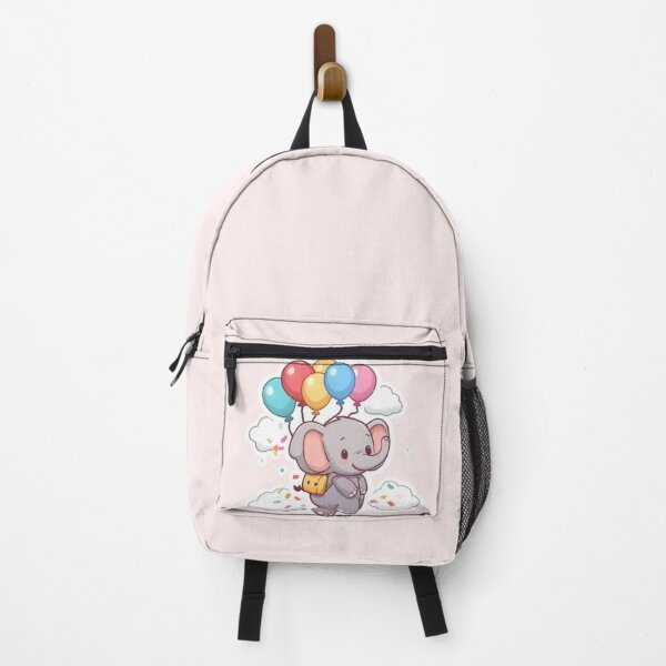 Item preview, Kawaii Balloon Elephant | Cute Pastel Animal Sticker designed and sold by Stylestickers55.
