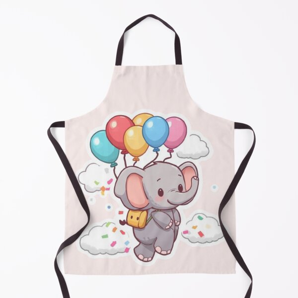 Item preview, Kawaii Balloon Elephant | Cute Pastel Animal Sticker designed and sold by Stylestickers55.