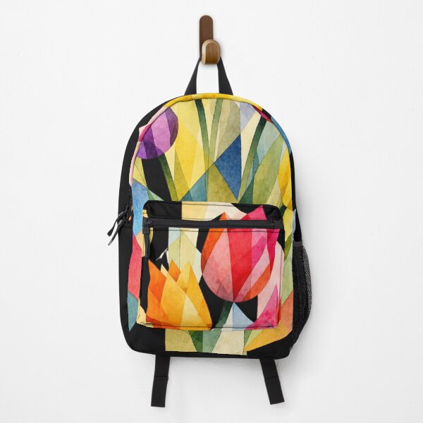 Item preview, Geometric Abstract Tulips full of colors. A delicate bouquet. designed and sold by NewtBoo.