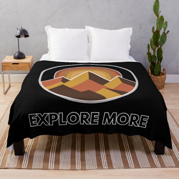 Item preview, Retro Mountain Sunset Explore More Landscape designed and sold by WhimsicalStudioArt.