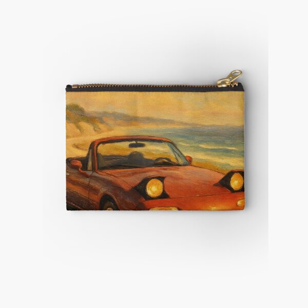 Item preview, Slow Car Fast Miata Cute Retro Oil Poster designed and sold by Dhenin Studio.