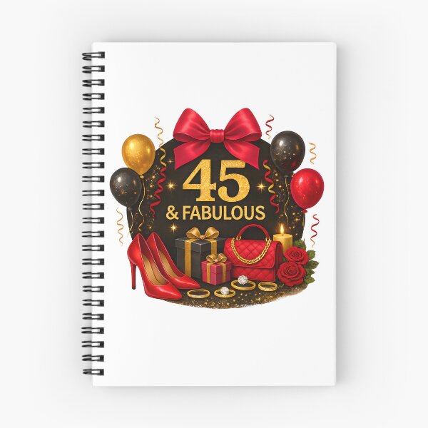 Item preview, 45th Birthday Red Gold Balloons  designed and sold by DigiAngDesigns.