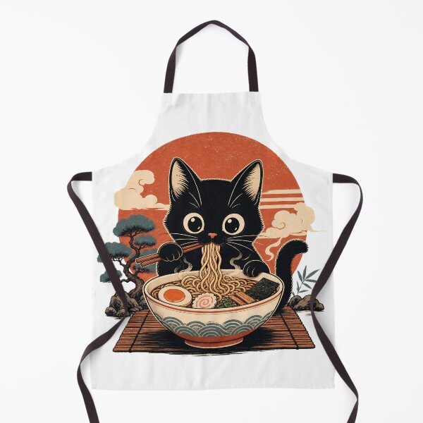 Item preview, Cute cat eating ramen – Japanese kawaii cat design designed and sold by worldshopcolor.