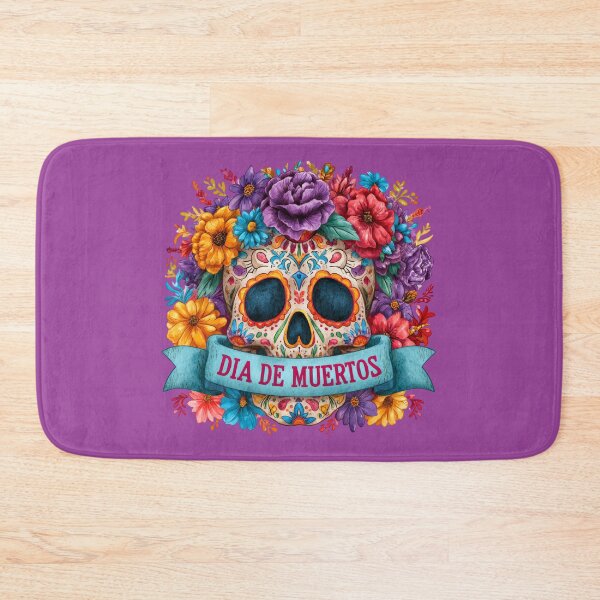 Item preview, Dia de Muertos Floral Sugar Skull | Colorful Mexican Calavera Art designed and sold by MythicMood.