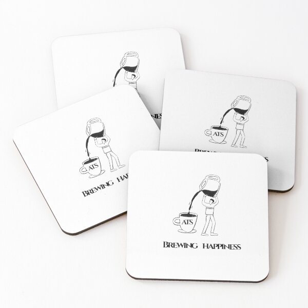 Item preview,  Brewing Happiness Cute Coffee Minimalist Art designed and sold by Art-That-Speaks.
