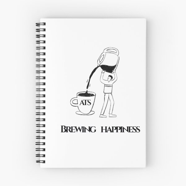 Item preview,  Brewing Happiness Cute Coffee Minimalist Art designed and sold by Art-That-Speaks.