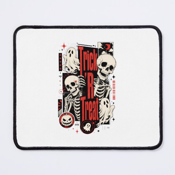 Item preview, Trick R Treat Skeletons Ghosts Halloween Spooky designed and sold by AntiqueImages.