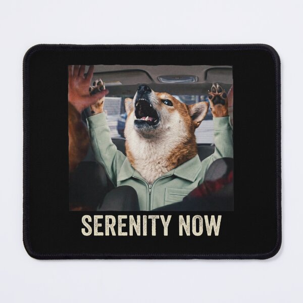 Item preview, Serenity Now Shiba Inu Costanza Funny Dog designed and sold by Off-Road-Zone.